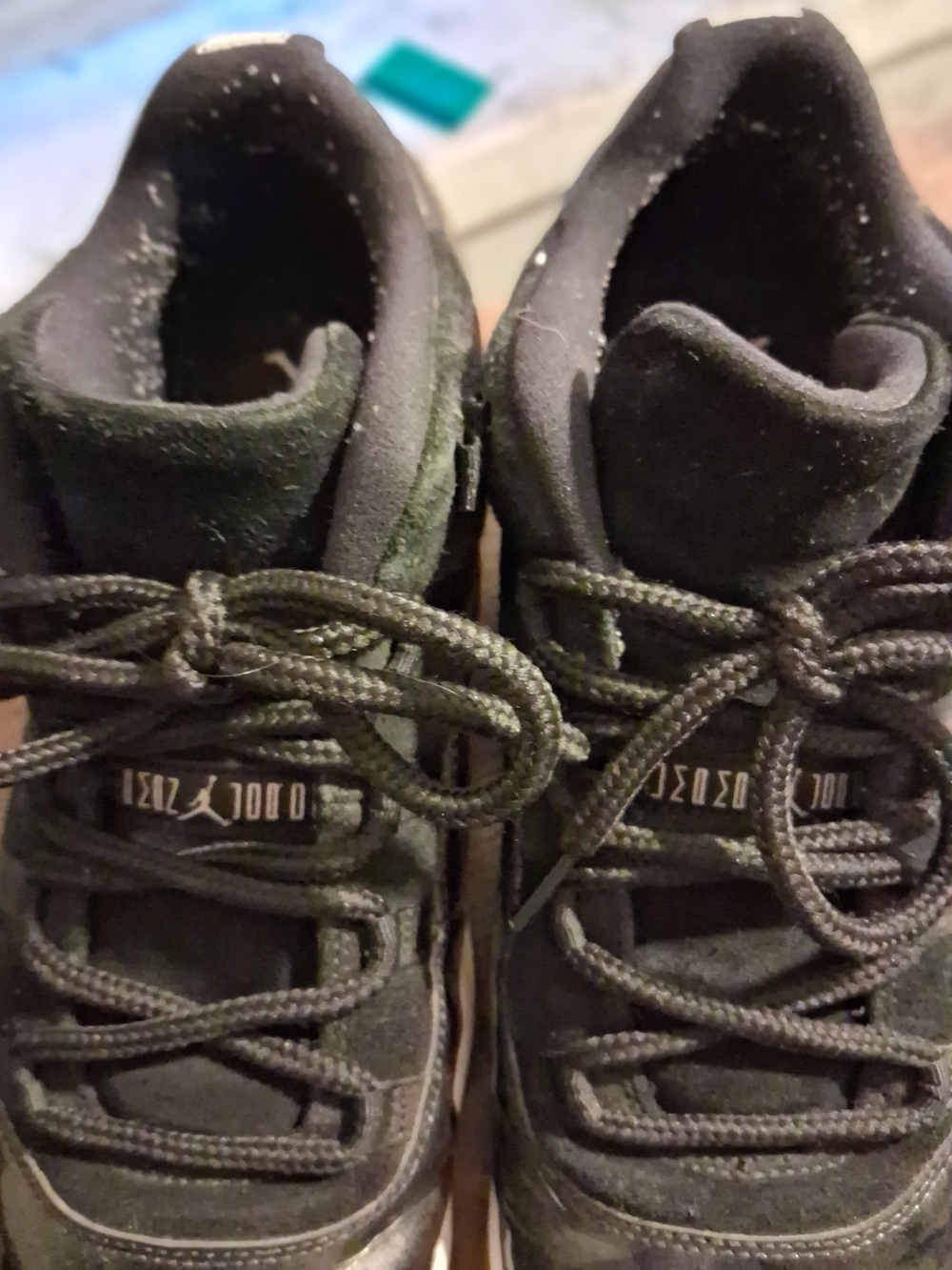 Jordan Men's Black Suede Athletic Sneakers